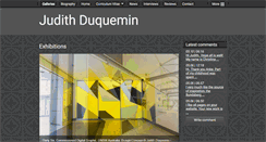 Desktop Screenshot of judithduquemin.com